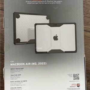 UAG MacBook Air (M2, 2022) Case - Black and Gray